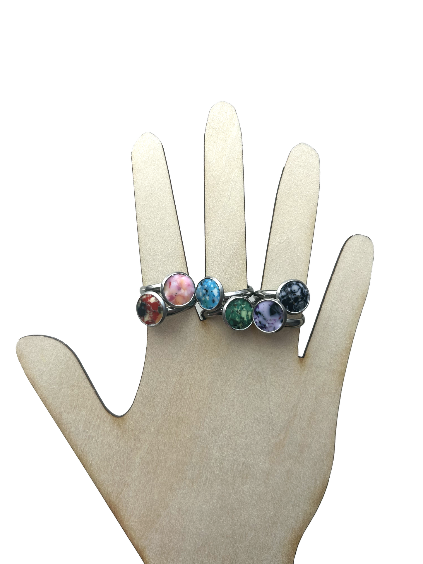 Hue Me For A Loop Recycled 3D Print Adjustable Ring