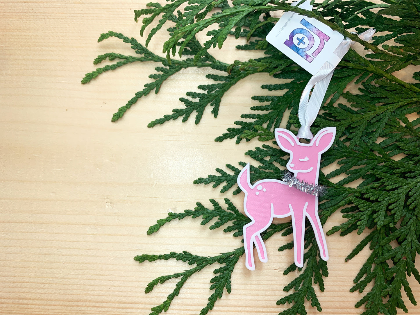 Near and Deer 3D Printed Ornament