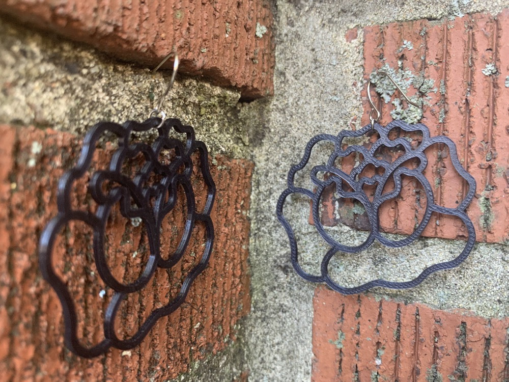 Thorn To Be Wild 3D Printed Earrings