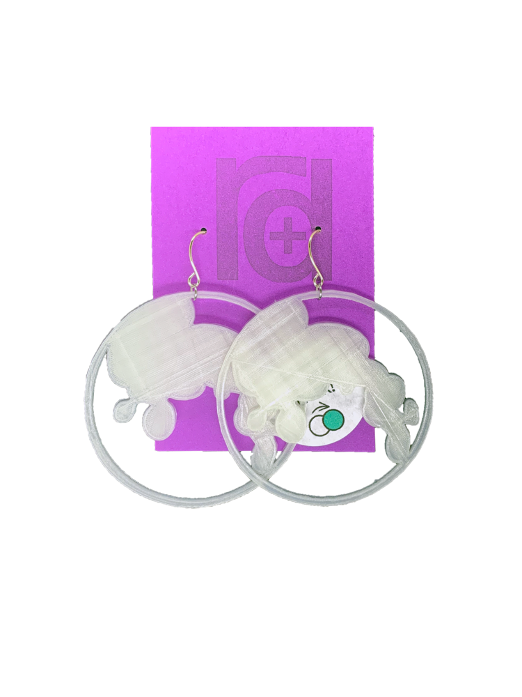 Lunacy 3D Printed Earrings