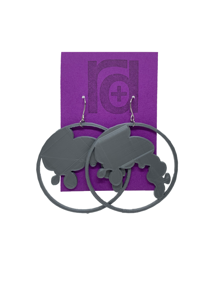 Lunacy 3D Printed Earrings