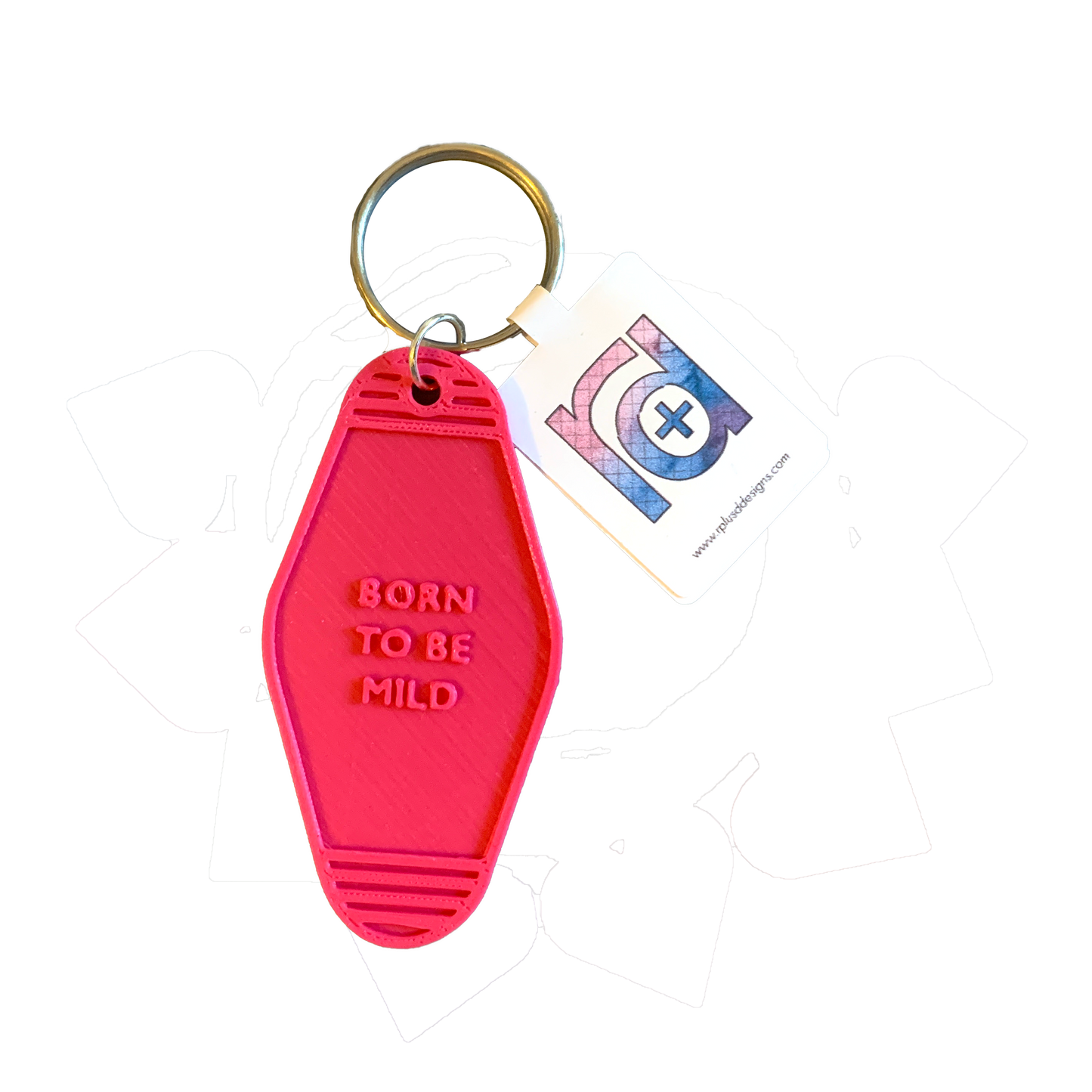 Cheeky 3D Printed Vintage Style Keychains