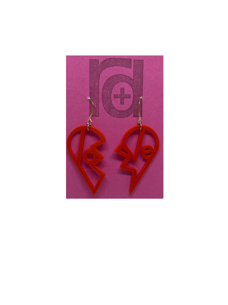 Heartbreaker 3D Printed Earrings
