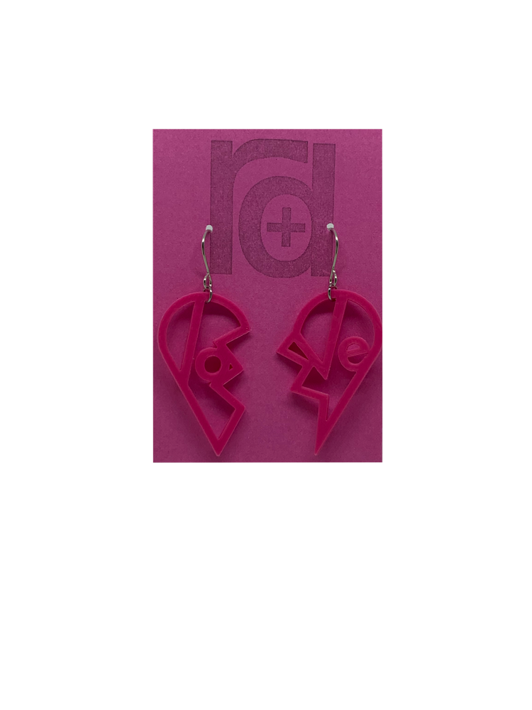Heartbreaker 3D Printed Earrings