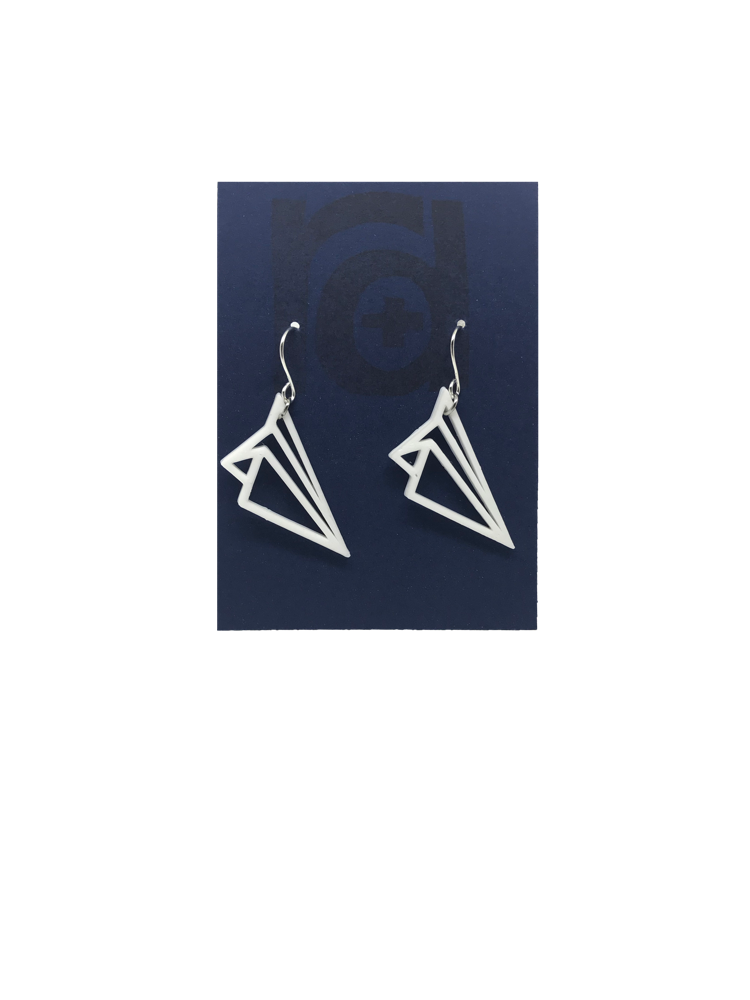 I Fly High Like Paper, Get High Like Planes 3D Printed Earrings