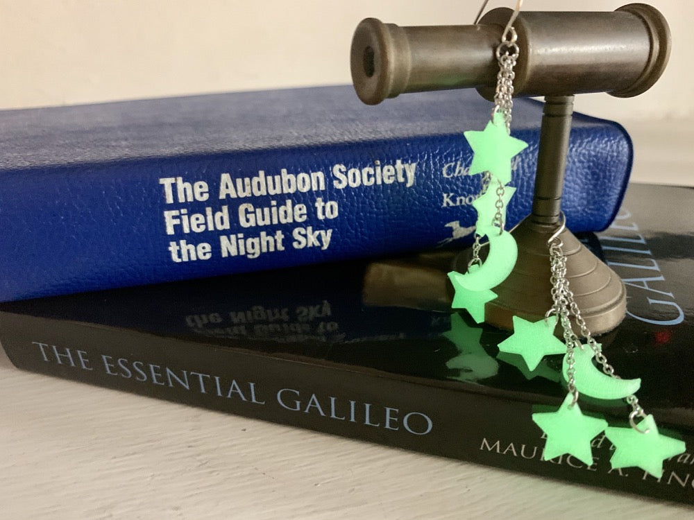 Let Me Glow Among The Stars 3D Printed Earrings