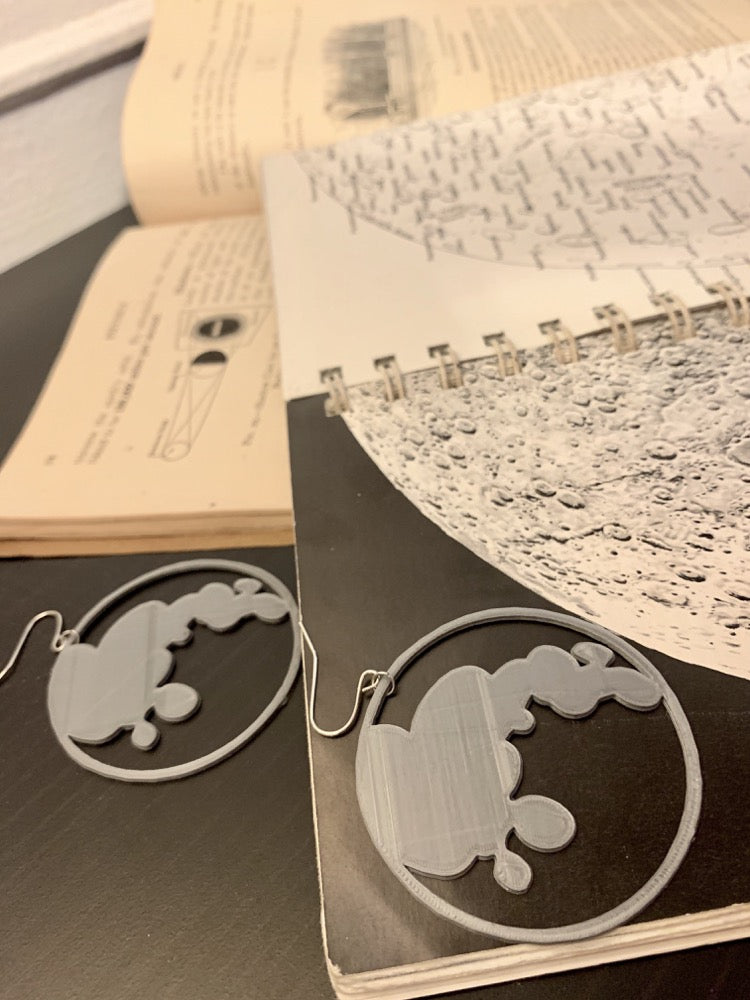 Lunacy 3D Printed Earrings