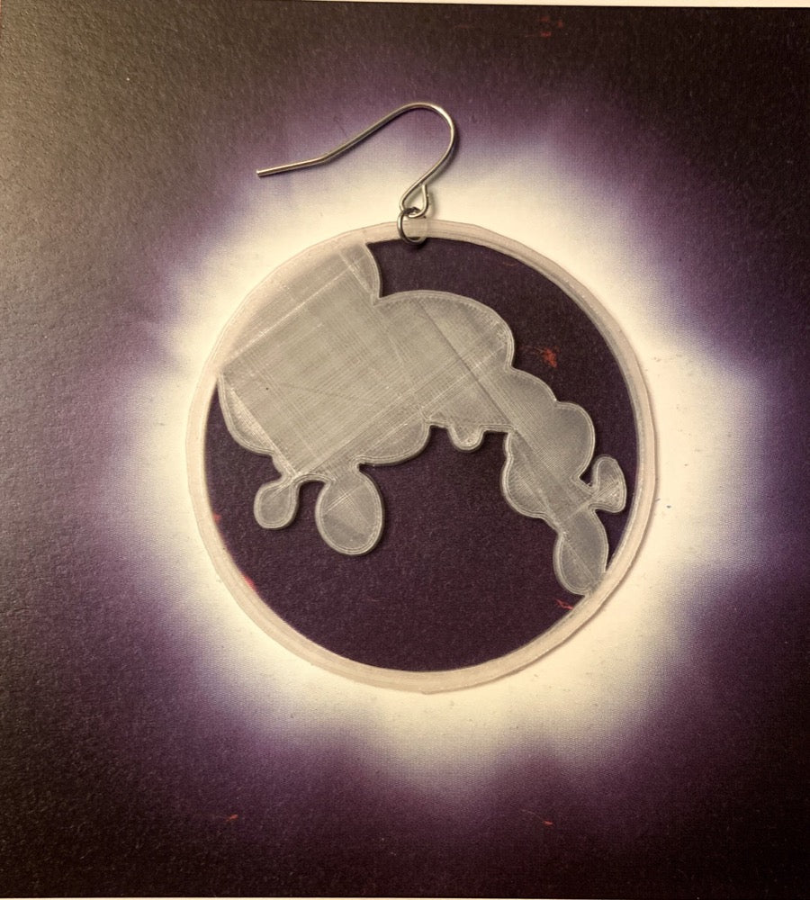 Lunacy 3D Printed Earrings