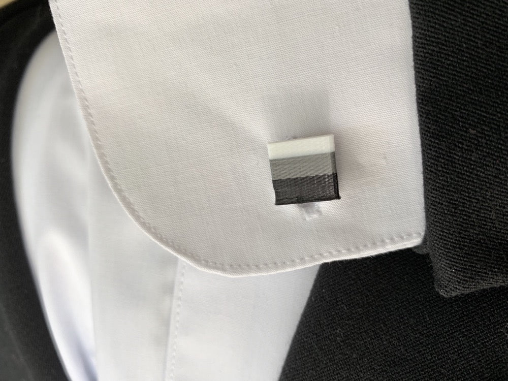 Penguin Suit 3D Printed Lapel Pin/Tie Tack and Cufflinks