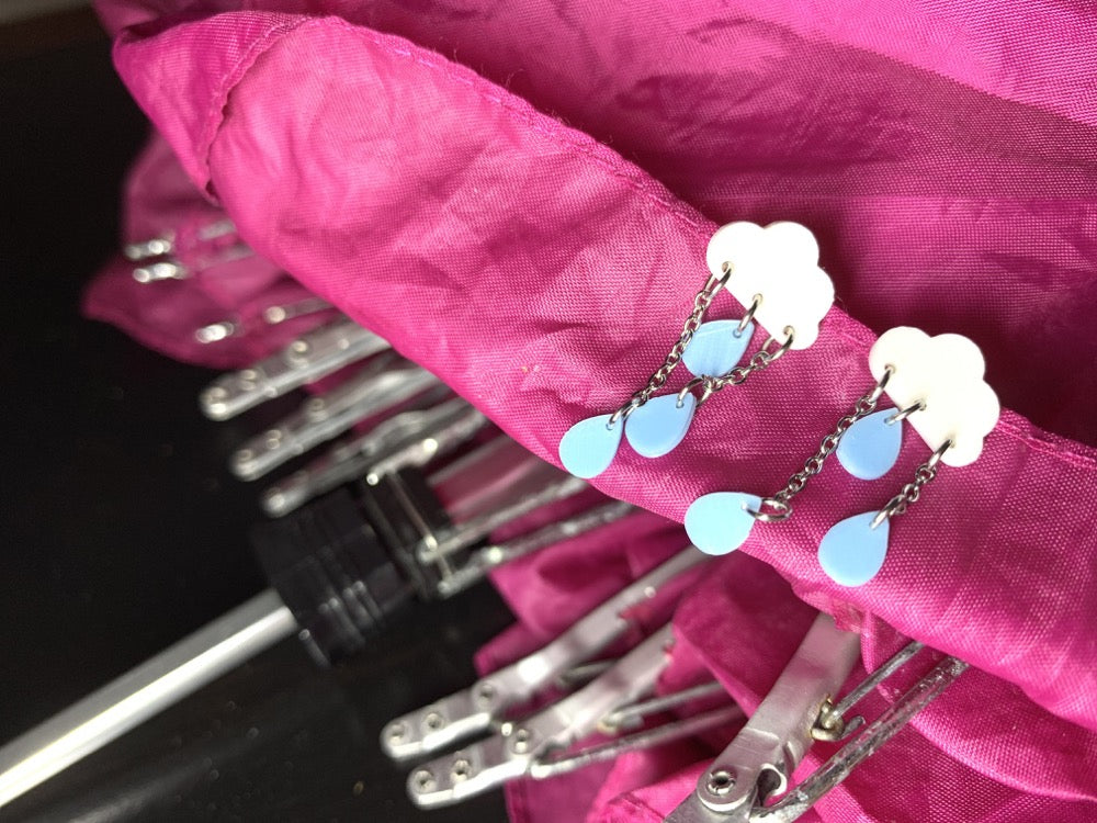 Make It Rain 3D Printed Earrings