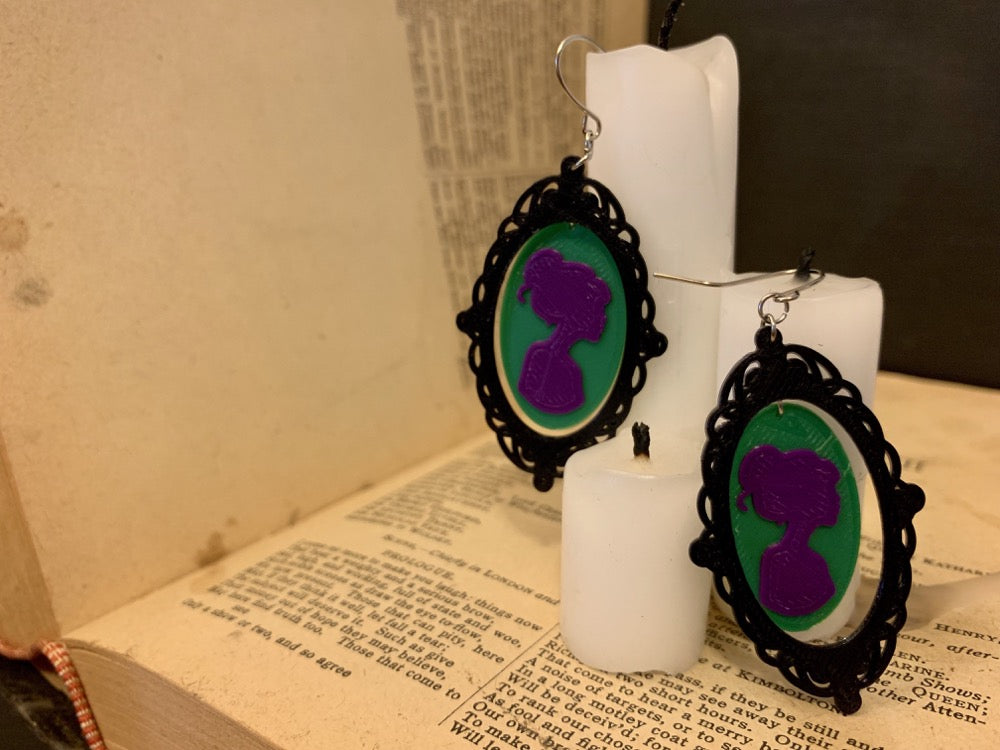 Somebody's Watching Me 3D Printed Earrings