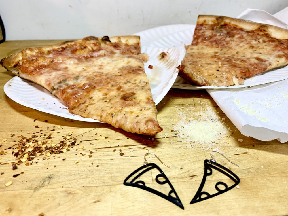 Steal a Pizza My Heart 3D Printed Earrings