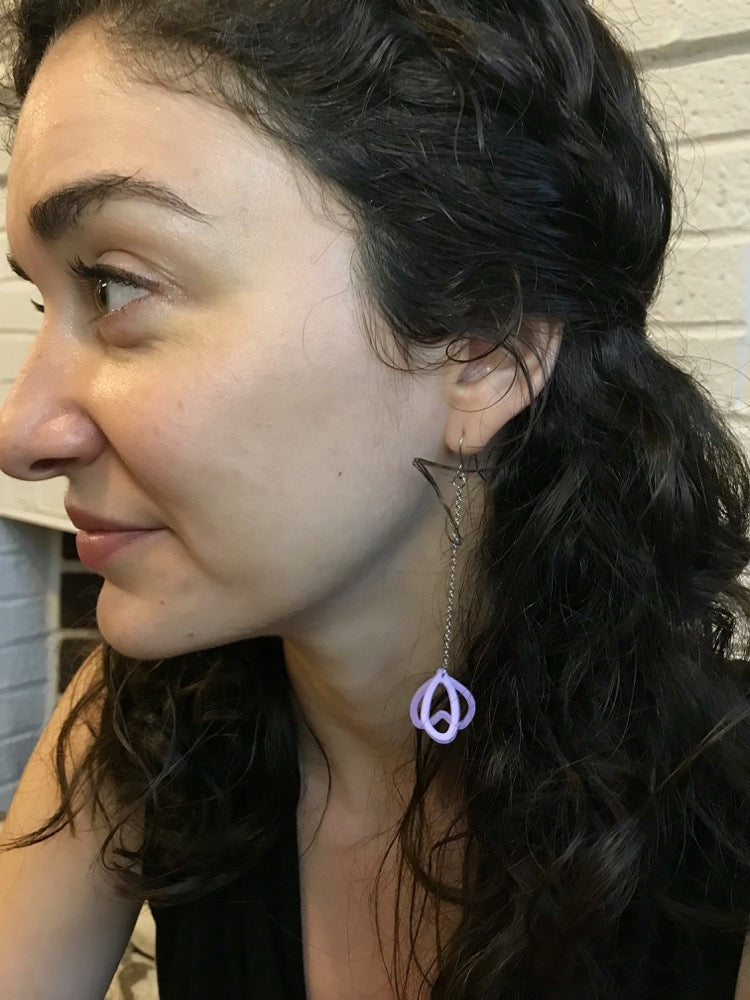 What in Carnation? 3D Printed Earrings