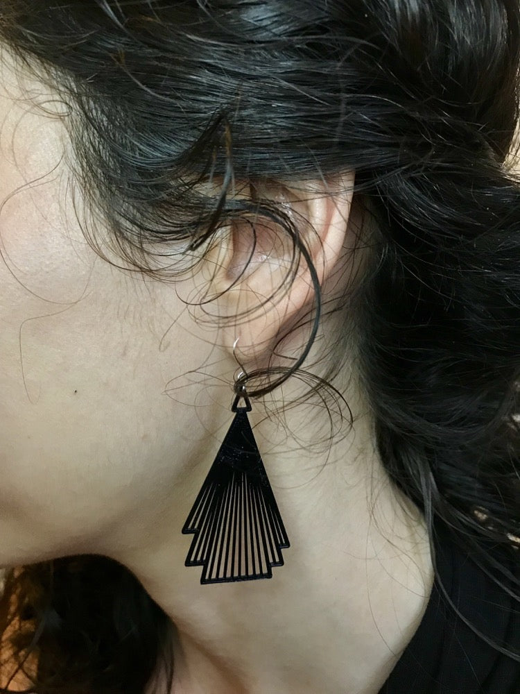 Drop it Like F. Scott 3D Printed Earrings