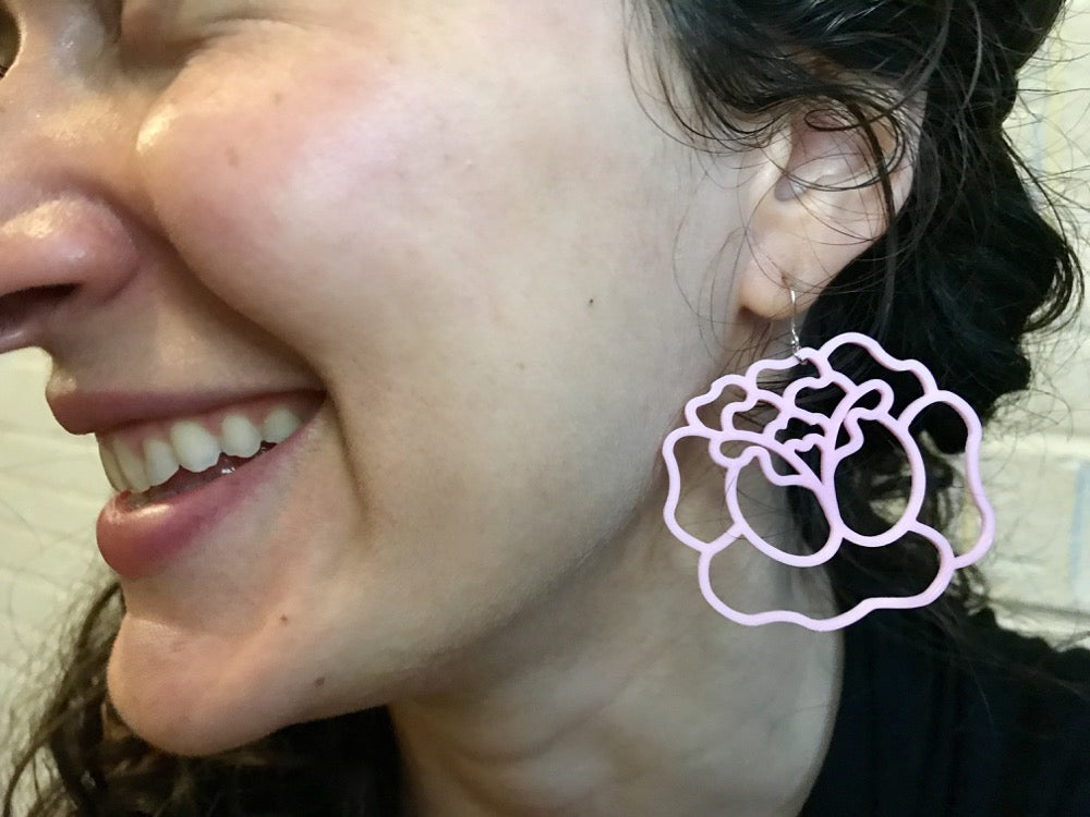 Thorn To Be Wild 3D Printed Earrings