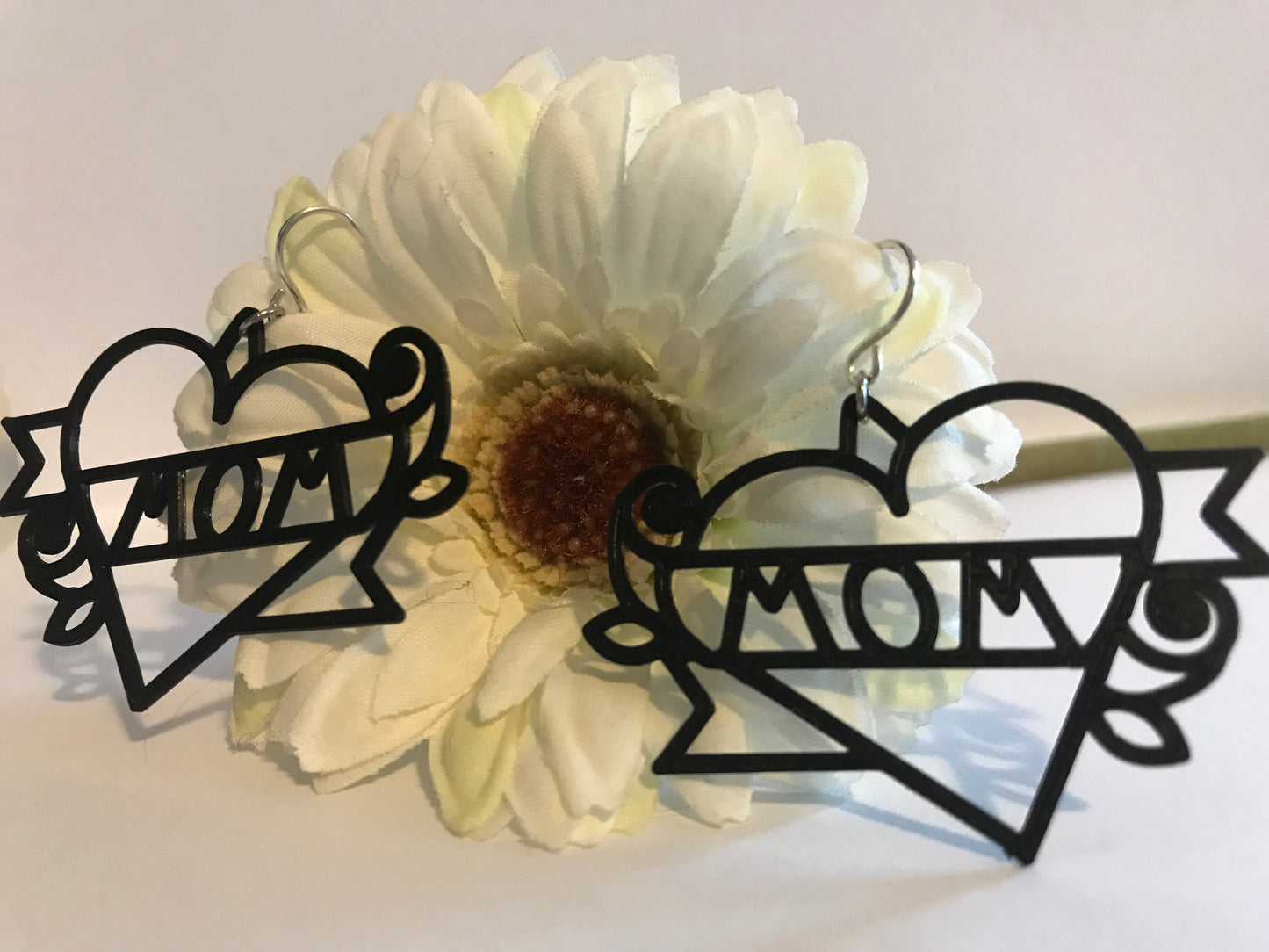 Love Your Mom 3D Printed Earrings