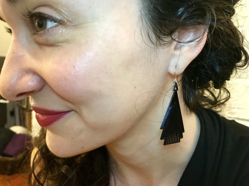 Drop it Like F. Scott 3D Printed Earrings