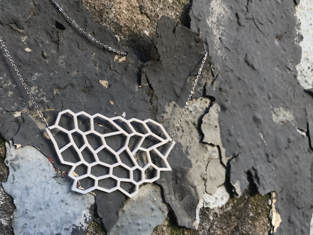 Water Runs Dry 3D Printed Necklace