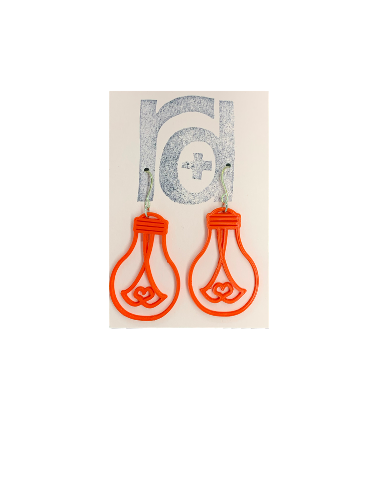 Light Up My Life 3D Printed Earrings