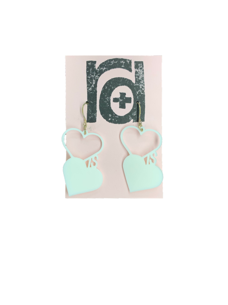 Love is Love 3D Printed Earrings