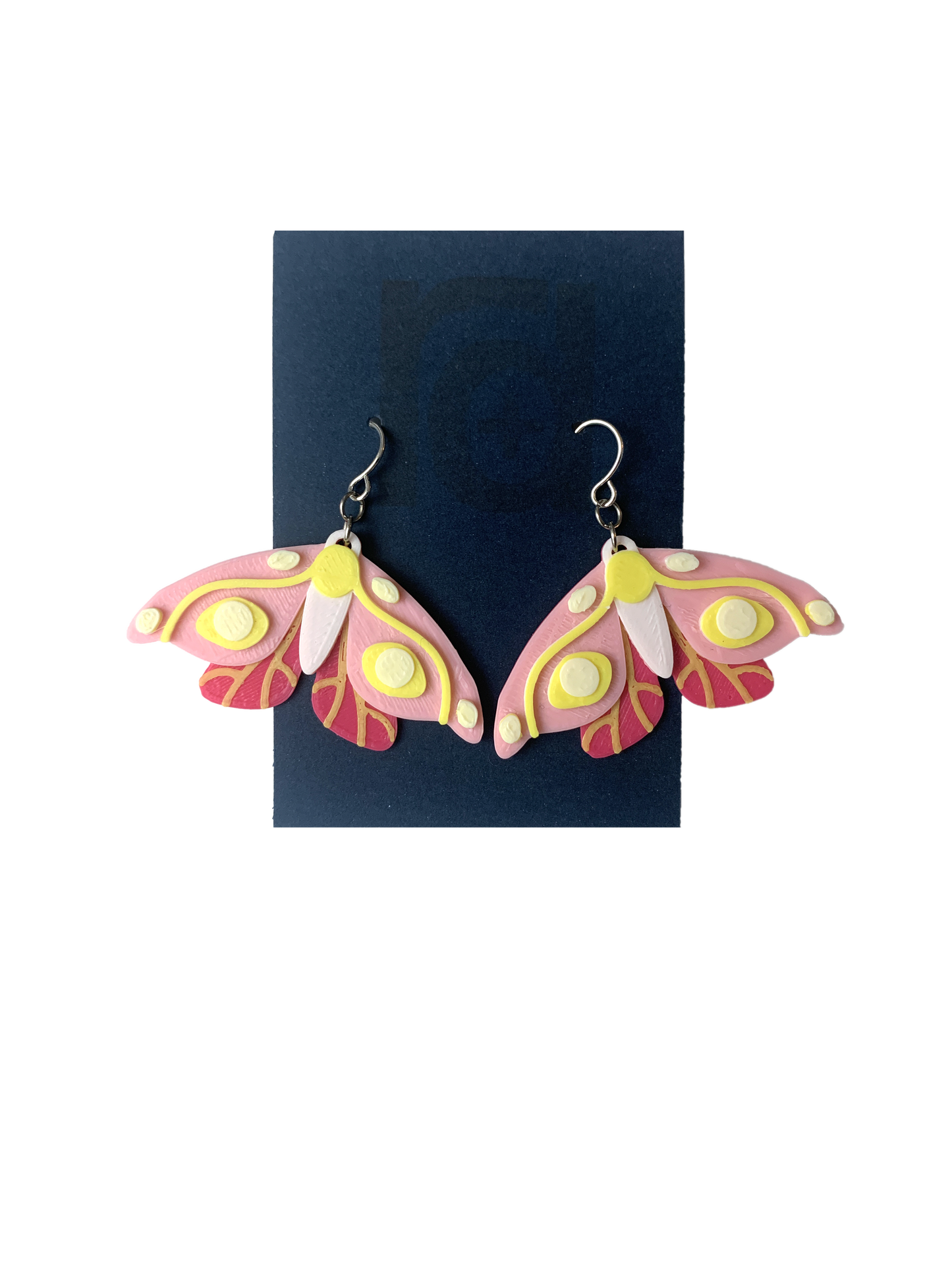 Thank You Very Moth 3D Printed Earrings