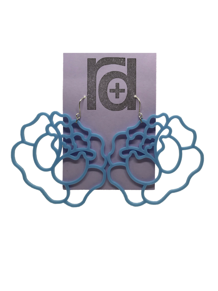 Thorn To Be Wild 3D Printed Earrings