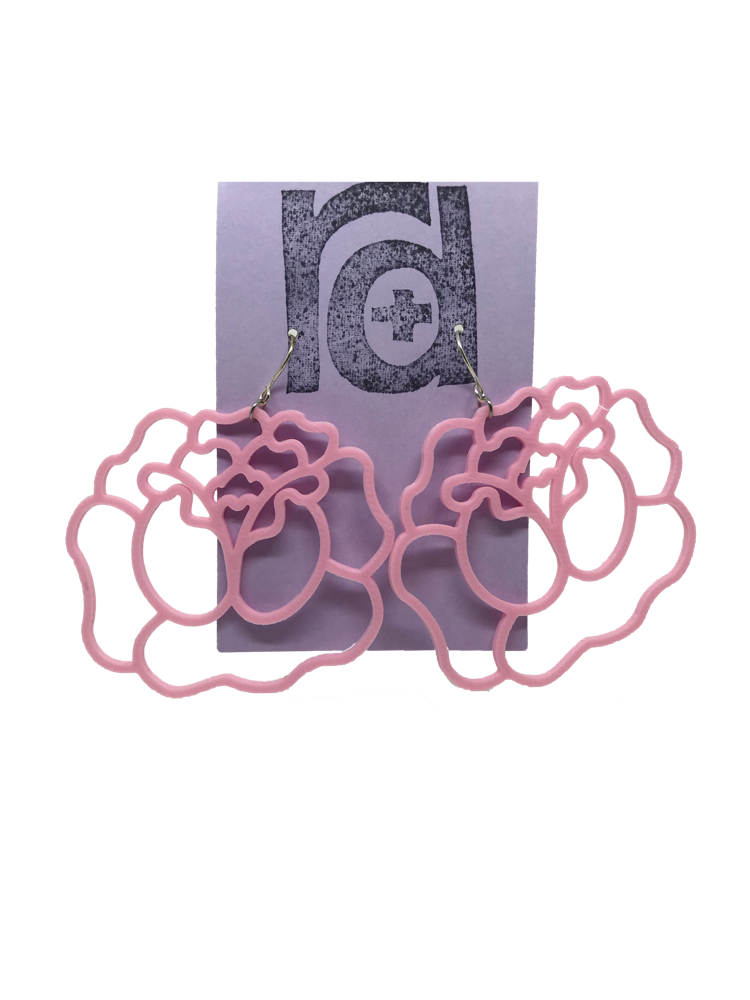 Thorn To Be Wild 3D Printed Earrings