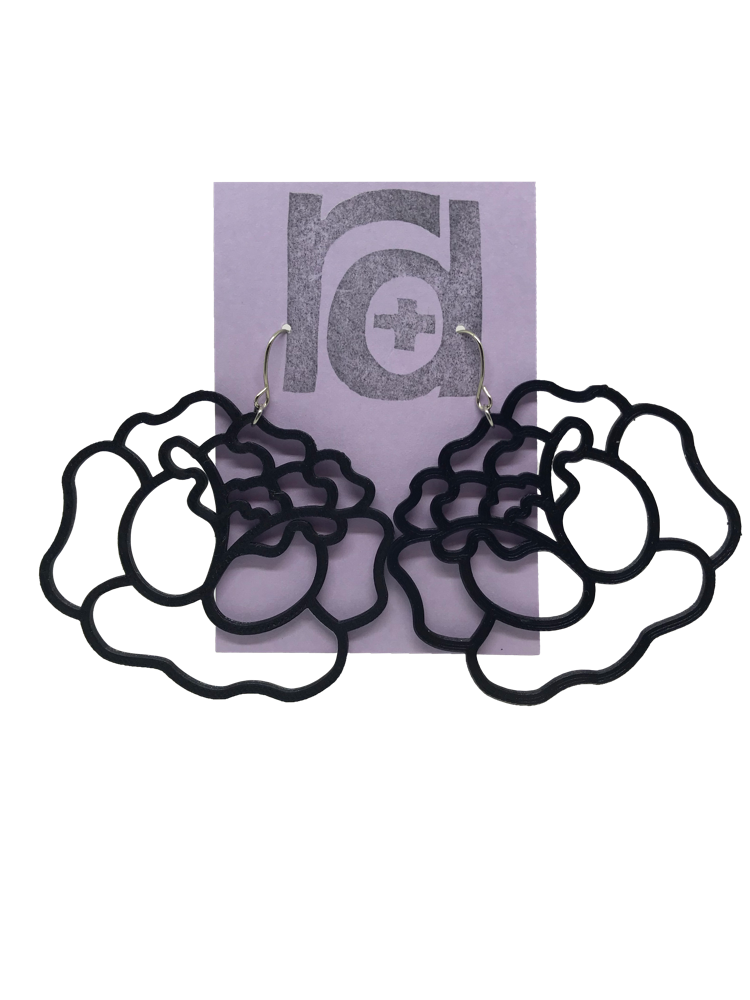 Thorn To Be Wild 3D Printed Earrings