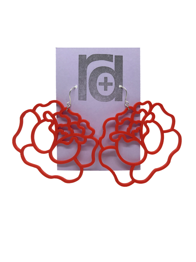 Thorn To Be Wild 3D Printed Earrings