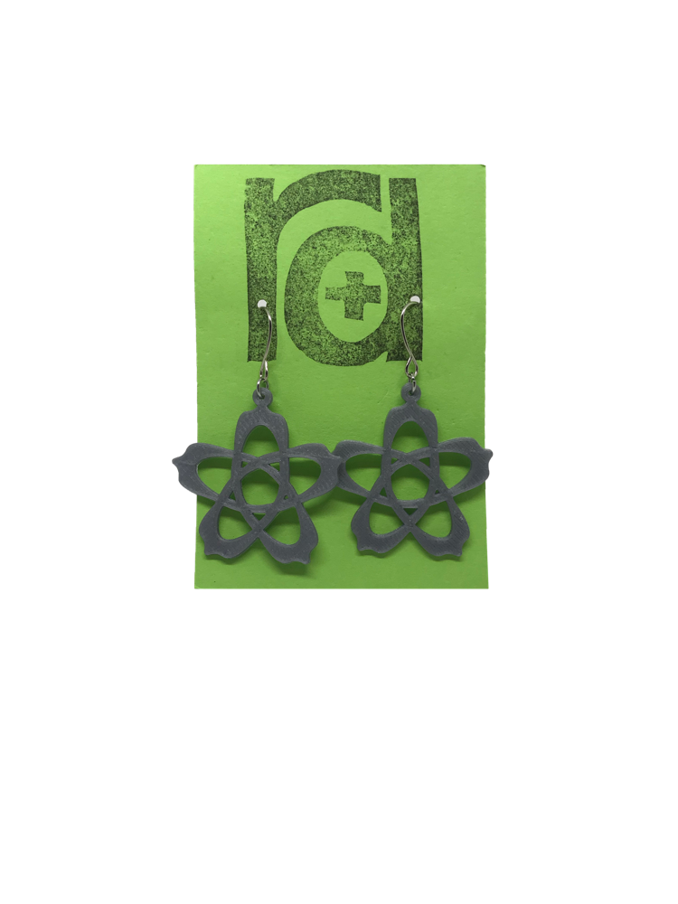 To Bloom It May Concern 3D Printed Earrings