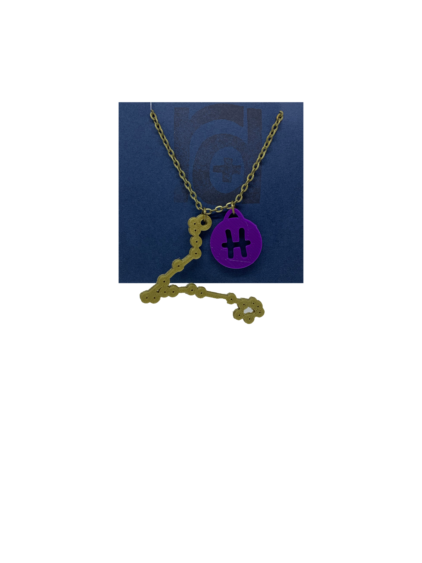 Written in the Stars 3D Printed Necklace