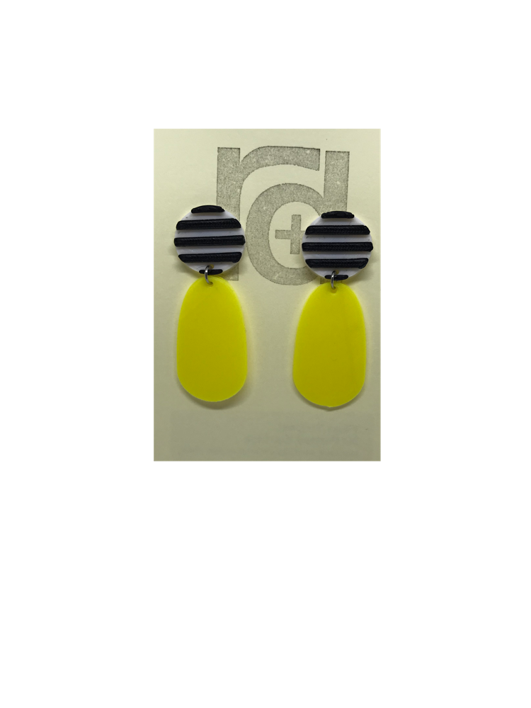 Yikes Stripes! 3D Printed Earrings