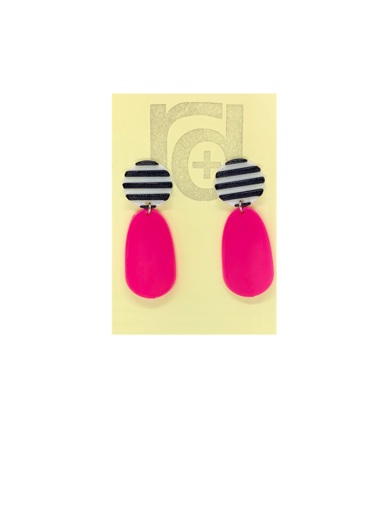 Yikes Stripes! 3D Printed Earrings