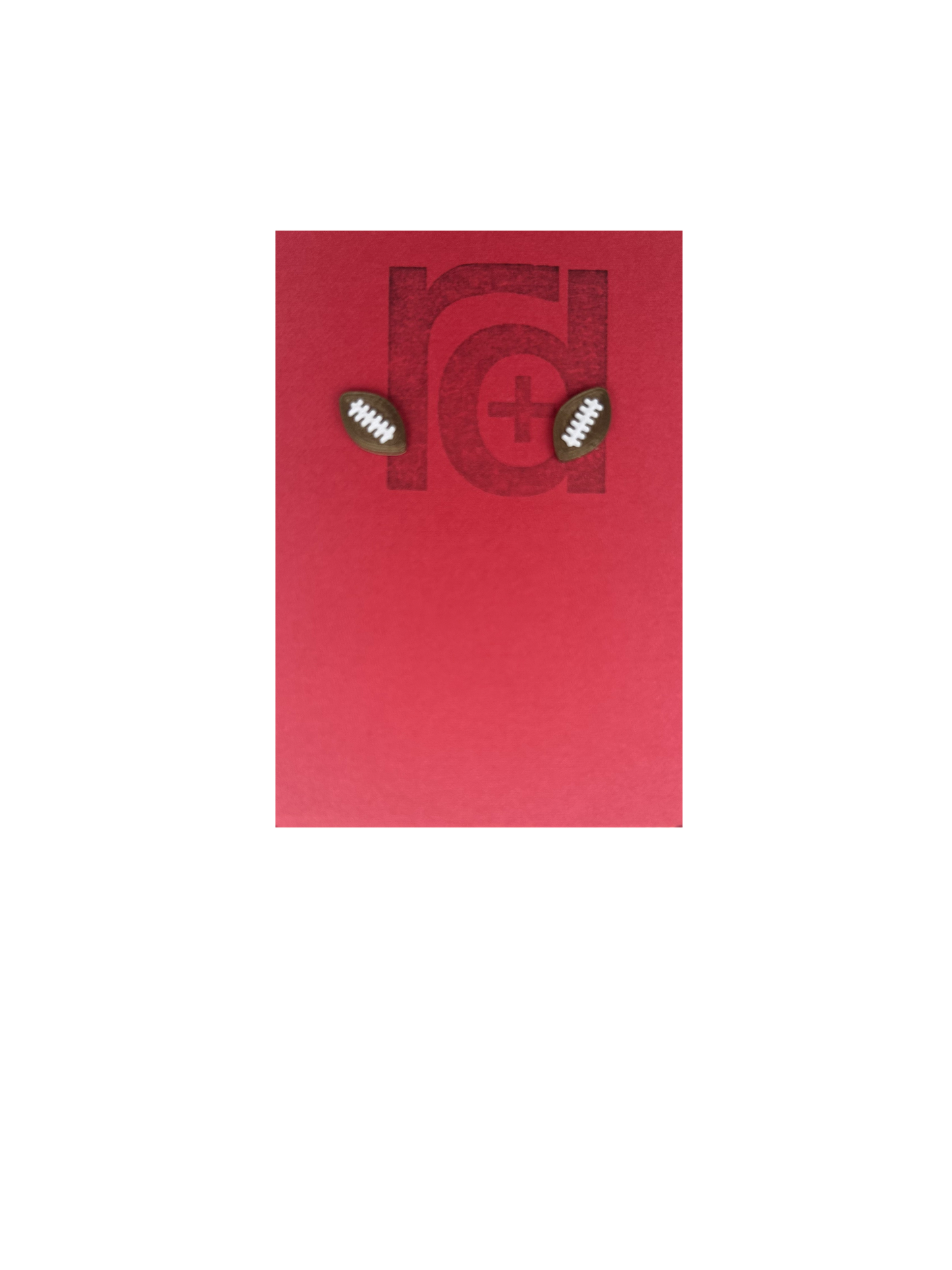 Field Goal Oriented 3D Printed Earrings