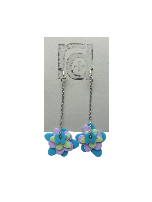 You Had Me At Hi-drangea 3D Printed Earrings