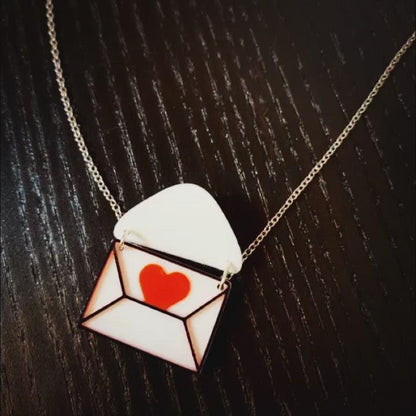 Love Letter 3D Printed Necklace