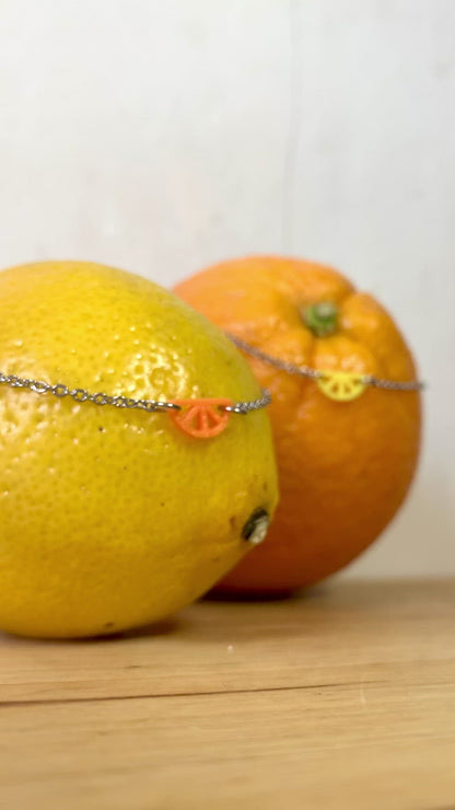 Citrus Got Real 3D Printed Necklace