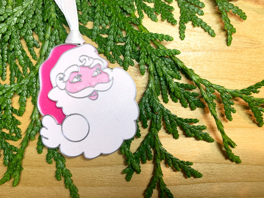 Up on the Housetop, Pink! Pink! Pink! 3D Printed Ornament