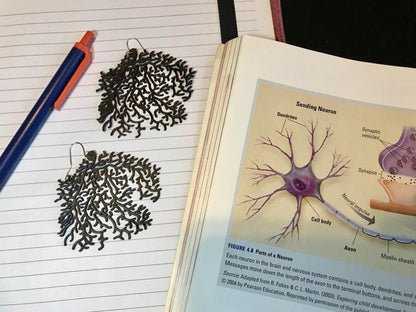 You've Got A Lot of Nerve 3D Printed Earrings