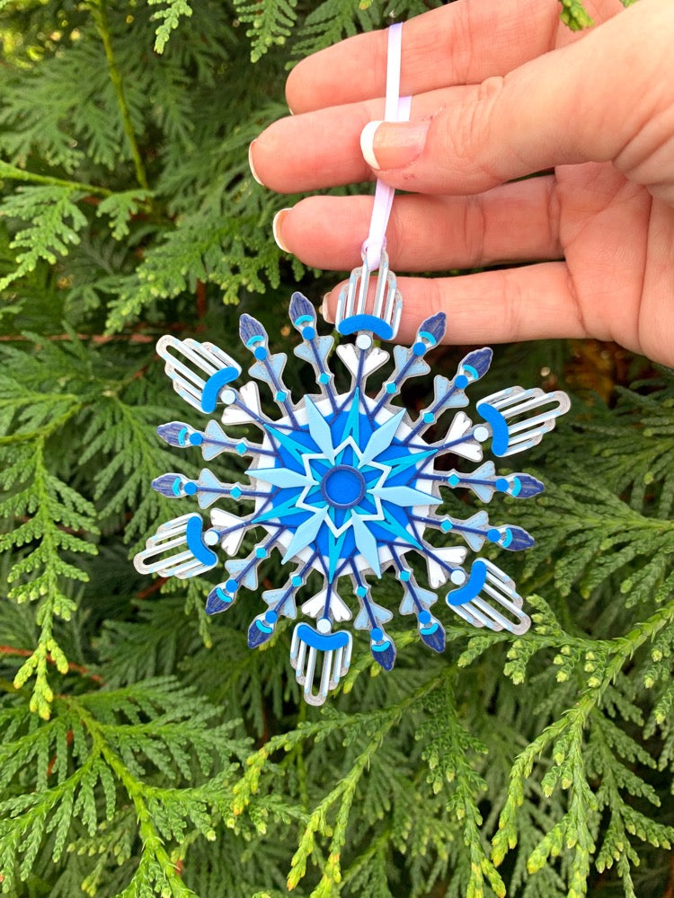 Can't Flake My Eyes Off Of You 3D Printed Ornament