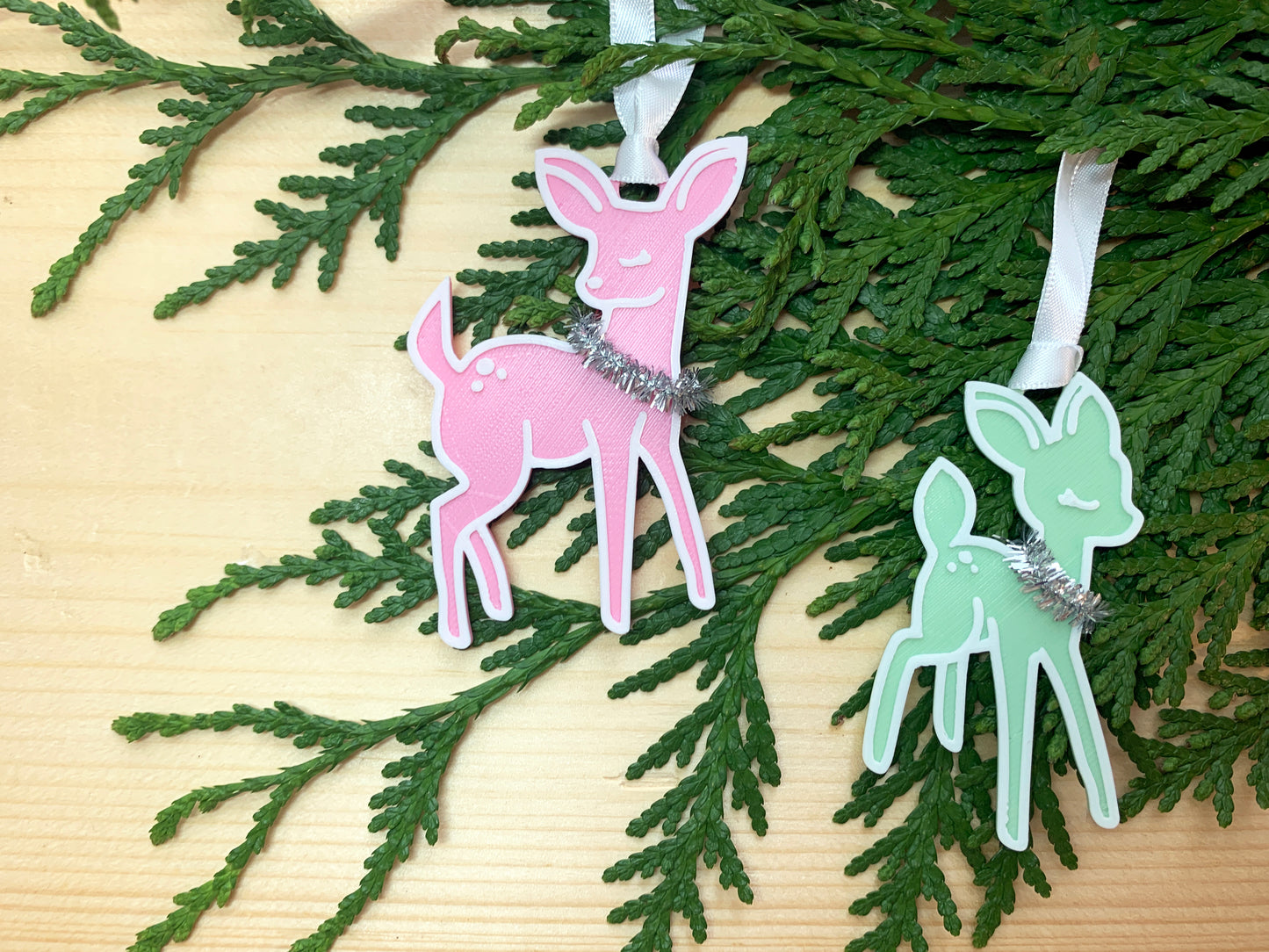 Near and Deer 3D Printed Ornament