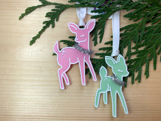 Near and Deer 3D Printed Ornament