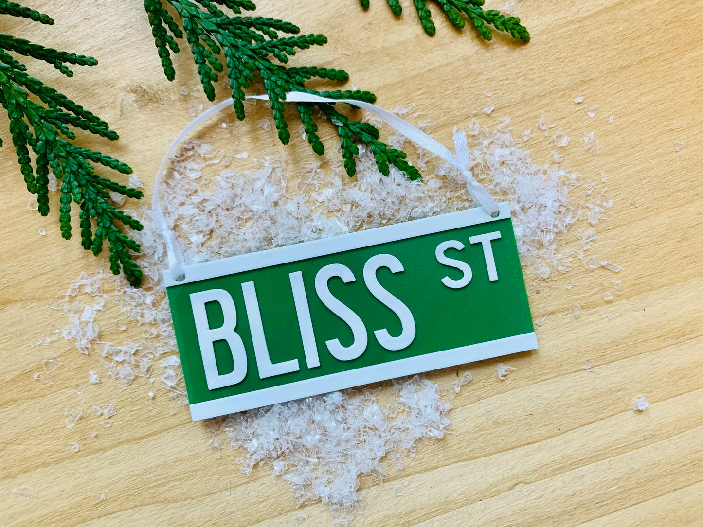 Come Rain or Sign Custom 3D Printed Ornament