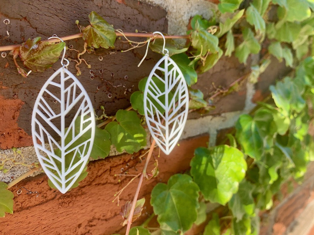 Unbe-leaf-able 3D Printed Earrings
