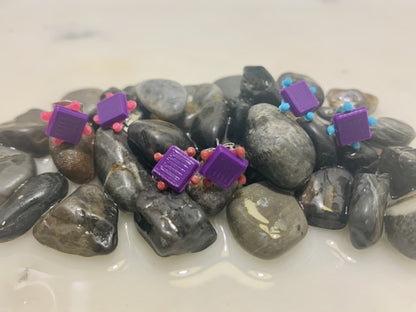 Power to the Pebble 3D Printed Earrings