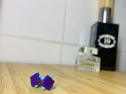 Power to the Pebble 3D Printed Earrings