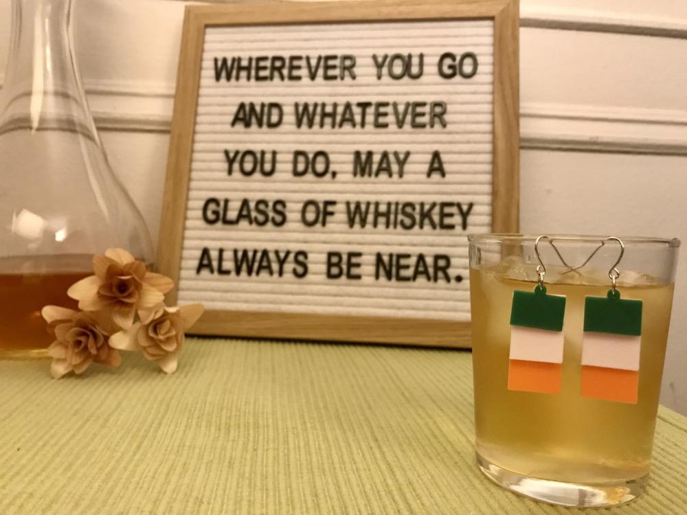Irish You a Happy St. Paddy's Day 3D Printed Earrings