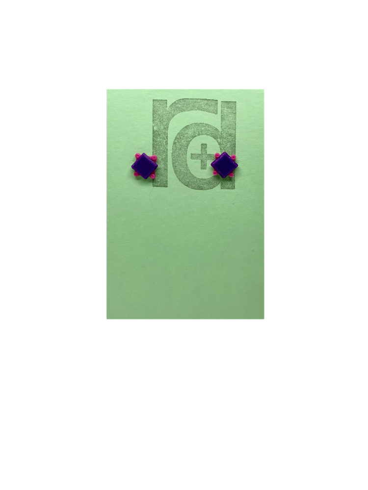 Power to the Pebble 3D Printed Earrings