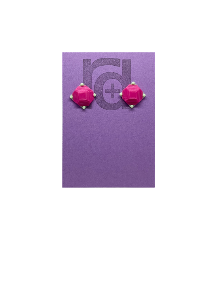 Rock Candy 3D Printed Earrings