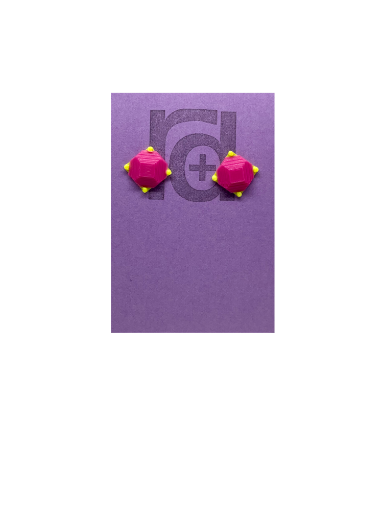 Rock Candy 3D Printed Earrings